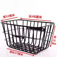 结实载重王 加厚载重王前置电动车筐自行车加大号后用车娄折叠山地车放书包篮