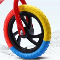 彩轮一个 儿童平衡车滑步车2-3-6岁宝宝无脚踏溜车学步车带支撑置物篮铃铛