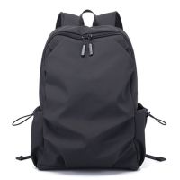 AB2093 黑色 双肩包男大容量韩版潮流休闲旅行背包学生书包14寸电脑包