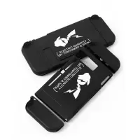 NS保护壳+猫爪 任天堂switch保护壳黑色皮卡丘磨砂软壳/分体游戏机保护套藤原浩