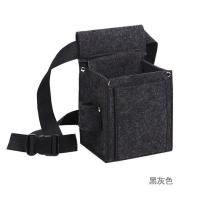 深灰色 大号+送腰带(1个装) 加厚钉子包钉子兜木工专用工地腰包内置手机袋装修腰包 小工具包