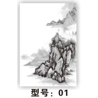 灰色01山A3背景图 皮影戏幕布架道具儿童手工制作投影布支架皮影手影展示投光灯