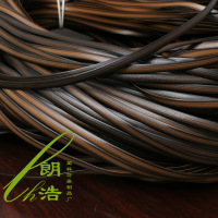 咖啡渐变色扁藤8*1.2mm 藤椅藤条家具辅料藤条灯饰PE藤线塑料仿藤藤椅修补材料藤皮编织