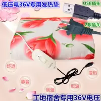 5伏-usb插口45*45cm[5] 。低压电36V伏插头电热毯USB电热毯宿舍工地专用发热垫暖床被。