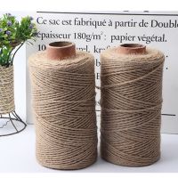 1mm100米 diy手工编织制作圣诞树材料棉麻绳线2毫米3毫米4毫米粗捆绑绳线