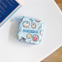 文字叮当猫小号[9.5*9.5cm 可爱哆啦A梦叮当猫耳机数据线收纳包充电器电源包携带卡通零钱包