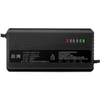 品字头 6灯断电48V(54.6V)5A 自动断电锂电池电动车充电器48v60v72v8A10A磷酸聚合物铝壳快速充