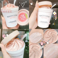 小蜜桃冰淇淋脸部身体磨砂膏清洁毛孔软化老化角质