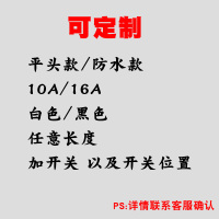 可定制其它长度和规格 空调专用16a转16a插座 插板三孔插排插线板16a大功率延长线转换器