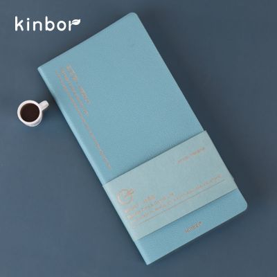 时间轴周计划-蓝纹 kinbor时间轴周计划week手帐本烫金皮面本随身记事本学生自律打卡