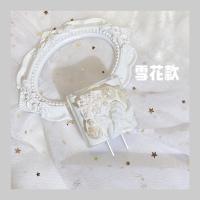 镭白雪花天使 充电器透明套 iphone12充电器保护套13线20w适用苹果11promax数据线快充mini