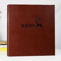 幸福时光 [5寸]可放800张 6寸皮质相册家庭本大容量插页式影集混装5寸7寸相册本纪念册过塑