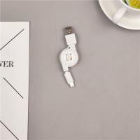 白色 type-c-纯白色 伸缩冲电手游充电器线超小迷你适用苹果数据线安卓type-c快充便携