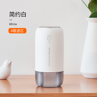 [简约白]双喷雾★10H续航★氛围夜灯. 加湿器小型家用静音无线便携式办公室桌面卧室迷你大雾量喷雾usb车载车用可充电款