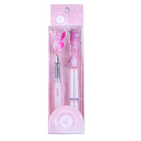 散装10支墨囊/黑色(不含钢笔) 0.5mm 官方标配 明尖 钢笔女生的学生专用直液式可换墨囊小学生三年级硬笔字笔十二星