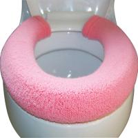 粉色 加厚纽扣马桶垫坐垫子坐便套圈家用卫生间可水洗OUV方形大通用型