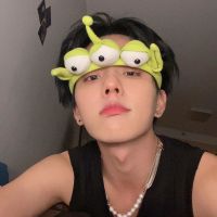 三眼仔发箍 洗脸发箍可爱三眼仔搞怪夏季薄款男士专用头箍洗漱发带束女头套男