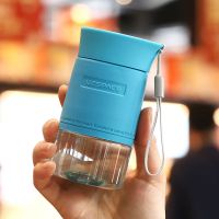 精品便携无异 200ML标准蓝+杯刷 优之迷你小巧塑料水杯可爱便携杯子小容量随手杯少女学生儿童水壶