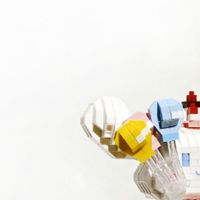 梦幻大耳狗(气球) 兼容乐高玉桂狗微型小颗粒积木益智拼装玩具梦幻独角兽创意礼物