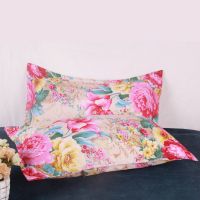 红花绿叶 信封枕套一只42x70cm[偏小码] 枕套一对成人大号拉链枕头皮单人学生信封枕芯套一只加厚磨毛帎皮