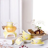 A款花茶 欧家用水具套装陶瓷茶杯冷水壶套装耐高温杯子套装家用客厅水杯具
