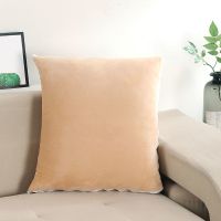 纯色-驼色[加厚双面水晶绒] 40*40CM展开105*150CM 加厚抱枕被子两用车载靠垫办公靠垫沙发抱枕空调被午休被