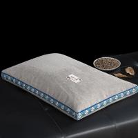 浅灰 35cm*55cm一只 全荞麦皮壳枕头套装成人一对装家用枕头芯硬枕芯一只装麻绒护颈枕