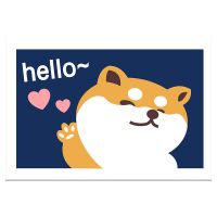 超薄柴犬[不卡门] [0.4X0.6m1件方形] 洗手间地垫地毯门垫进门卫生间卫浴吸水防滑垫子家用卧室厨房脚垫