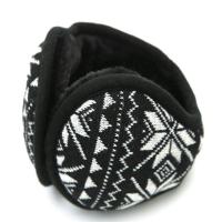 黑色雪花 冬季耳罩保暖男耳包耳套女耳捂耳暖毛绒韩版可爱后戴折叠护耳朵罩