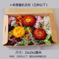 随机材料包(五种花材)/送胶水 混合干花永生花diy材料包团扇相框贴画团建活动玫瑰真花装饰摆件