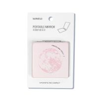 [方形折叠随身镜]粉色星球 方形简约双面折叠随身镜ins风化妆补妆小镜子携带