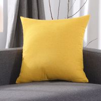 米黄色(亚麻特惠款) 腰靠 30*50cm[枕套] 北欧荷兰绒睡觉抱枕靠枕沙发办公室椅子腰靠垫床头靠背垫抱枕套芯