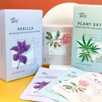 玫瑰面膜10片 玫瑰紫苏细致柔肤植萃安润修护面膜嫩白补水贴片式提亮肤色