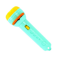 纯手电不含卡片(旧版随机色) 奥特曼儿童早教投影仪手电筒迷你图案投影灯小孩宝宝故事发光玩具