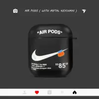 airpods1/2通用[黑色联名钩子]单壳 airpods保护套airpods2耳机壳苹果耳机保护套airpods1保