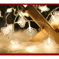 白色 3米20灯[中国结电池款] led彩灯闪灯串灯满天星婚房装饰灯元宵防水简约电池遥控ins中国结