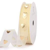 烫金爱心() 金色圣诞树装饰丝带生日蛋糕彩带手工diy材料生日礼物礼盒包装带