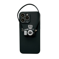 tpu黑底 立体照相机 iPhone13 会发光的照相机适用iPhone13苹果12promax手机壳11立体xs/xr