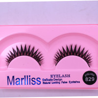 玛丽斯829假睫毛 短款浓密自然裸妆舞台妆日常素颜 逼真硬梗烟熏