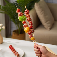 竹签40cm*4.0mm(300支)冰糖葫芦工具花杆棉花糖花束一次性竹签子