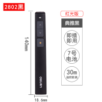 30米遥控距离 2802黑色+送绒布袋 激光投影笔翻页器遥控笔多媒体教学电子教鞭演示笔ppt翻页笔