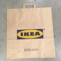 环保附提手纸袋 其他 弗拉塔手拎蓝色折叠便携购物袋储物收纳环保搬家编织袋子大号