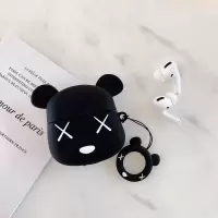 [AirPods Pro保护套]黑色暴力熊 AirPods Pro保护套可爱xx熊airpods保护壳3代耳机盒无线蓝牙