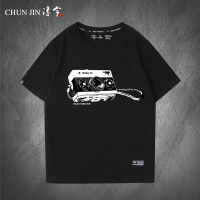 短袖-黑色- (1) S 禄莱35旁轴胶片经典德产机械相机摄影师T恤男短袖半袖潮流上衣服