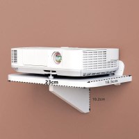 方形投影仪置物架(小款)无痕钉 安装 免打孔投影仪支架电视机顶盒置物架墙上床头路由器卧室隔板壁挂式