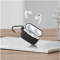 耳机硅胶套 黑色送扣子 单独套 适用于Apple苹果AirPods Pro3代耳机收纳包充电盒壳袋皮套