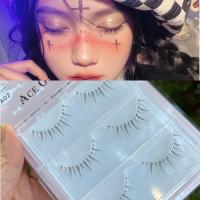 小恶魔漫画眼睫毛细梗水晶梗假睫毛手工磨尖芭比仙女毛cos 可分段