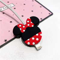 波点米妮背影(咬线器) 苹果11数据线保护套华为充电线咬线器安卓手机线头防折断vivo硅胶