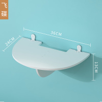 飞碟款 免打孔投影仪支架电视机顶盒置物架墙上床头路由器卧室隔板壁挂式