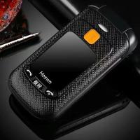 黑色[单屏经典版]移动 单电池 老人机翻盖手机老年机超长待机老人手机大屏大字大声移动电信